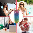 17 oz Bling Stainless Steel Water Bottle Rhinestone Vacuum Water Bottle Glitter Bottles Diamond Vacuum Flask Mug Gift Girls Women (500ml),Colorful - Image 6