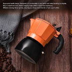 2 Valve Aluminium Alloy Moka Pot, Stovetop Coffee Pot, Classic Italian Coffee Maker, Heat Resistant Moka Pot, Heat Insulation Coffee Maker Pot for Office Home (300ml 6 Cups) - Image 3