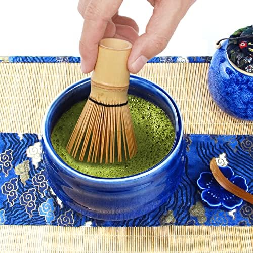Artcome 12Pcs Japanese Matcha Tea Set - Bowl, Bamboo Whisk, Holder, Brush and Screen - Handmade Ceremony Kit for Traditional Tea Ceremony - Image 6