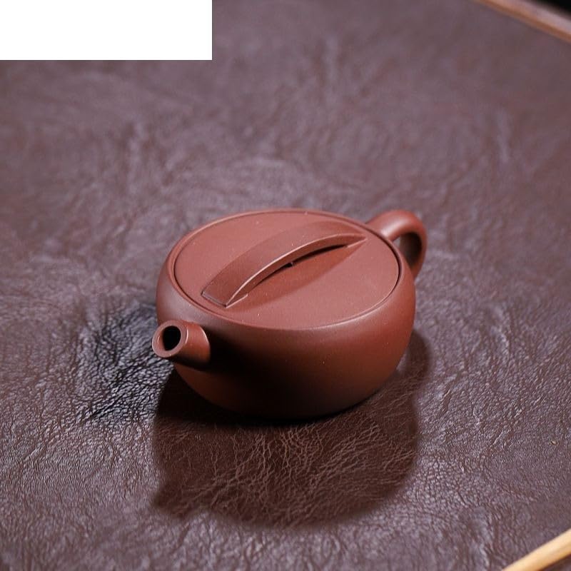 Tea Pots For Loose Tea 130ml Purple Clay Teapots Handmade Pot Raw Ore Purple Mud Tea Making Kettle Zisha Tea Set Supplies Loose Tea Teapot Tea Infuser Pot - Image 3