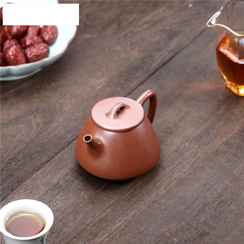 Tea Pots For Loose Tea 210ml Retro Purple Clay Teapots Handmade Pot Raw Ore Purple Mud Kettle With Infuser Zisha Tea Set Craft Chinese Teapot Tea Infuser Pot - Image 4