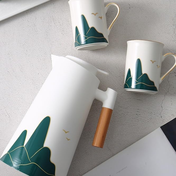 Water Pitcher Ceramic Water Cup Complete Set Combination Cup Kettle Set Cold Water Cup Household Tea Set Water Jug - Image 4