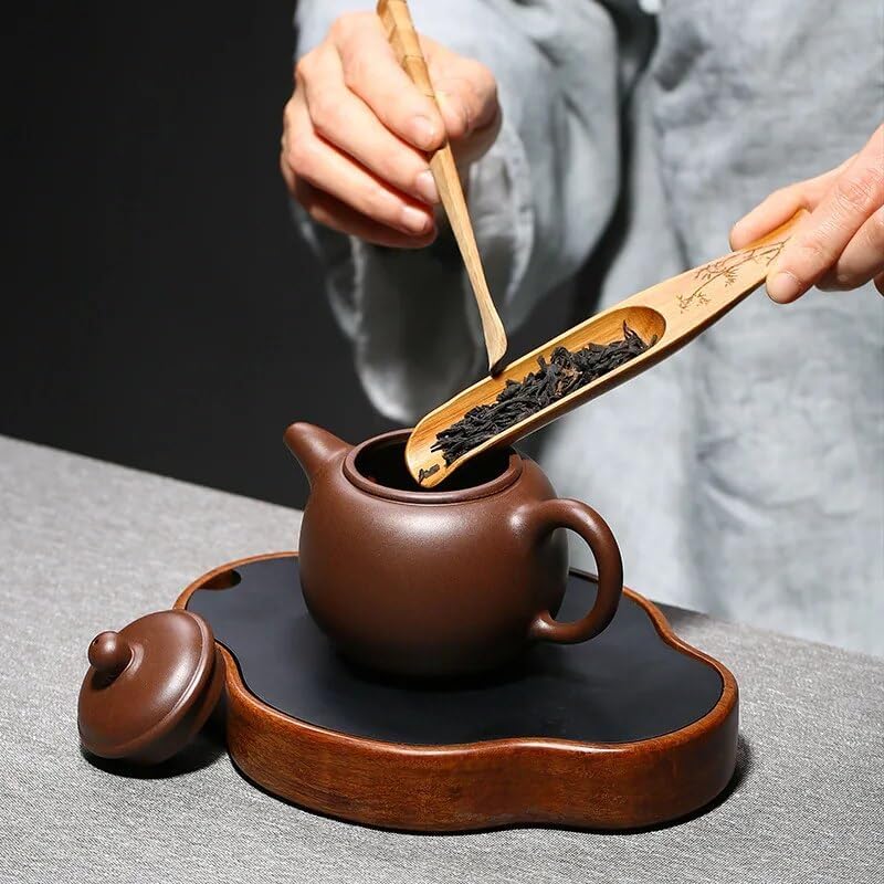 Tea Pots For Loose Tea Chinese Creative Purple Clay Kettle, Household Tea Maker, Portable Travel Teapot, Tea Kettle, Handmade Tea Ceremony Supplies 240ML Tea Infuser Pot - Image 5