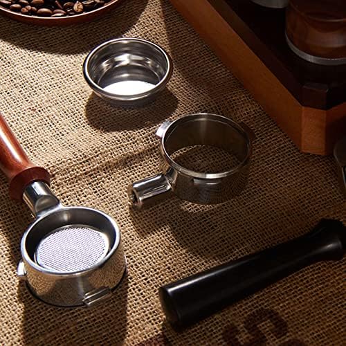 54Mm Bottomless Portafilter, Stainless Steel Coffee Portafilter, Detachable Coffee Portafilter with Handle for Coffee Machine (E Circle Rosewood) - Image 7
