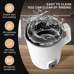 Milk frother, 4 in 1 milk frother with heating function, 580ml/19.6oz Automatic hot and cold coffee foamer, Latte, Cappuccino, Macchiato, Hot Chocolate, milk steamer with temprature control (1, Black) - Image 5