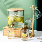 Water Pitcher Glass Fruit Juice Beverage Pot Set Cold Kettle Household Cold Water jug ​​Cup with Faucet Large Capacity high Temperature Resistance Water Jug - Image 4