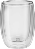 ZWILLING Sorrent 39500-076 Sorrento Double Wall Glass Coffee 6.8 fl oz (200 ml), Set of 2 Pieces, Tumbler, Heat Resistant, Cold Insulation, Double Wall Construction, Coffee Cup, Microwave Safe by Zwilling