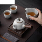 Tea Pots For Loose Tea 180ml Handmade Teapot Household Side Handled Teapot Ancient Filter Pot Tea Maker Kettle Tea Ceremony Chinese Teapot Tea Infuser Pot - Image 7