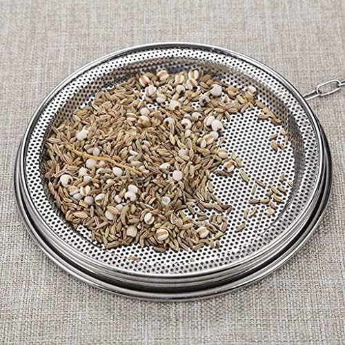 Stainless Steel Brine Cage Filter Screen, Spice Flavoring Filter Screen with Extended Chain Hook, Used for Brewing Loose Leaf Tea, Spices and Condiments,14cm - Image 4