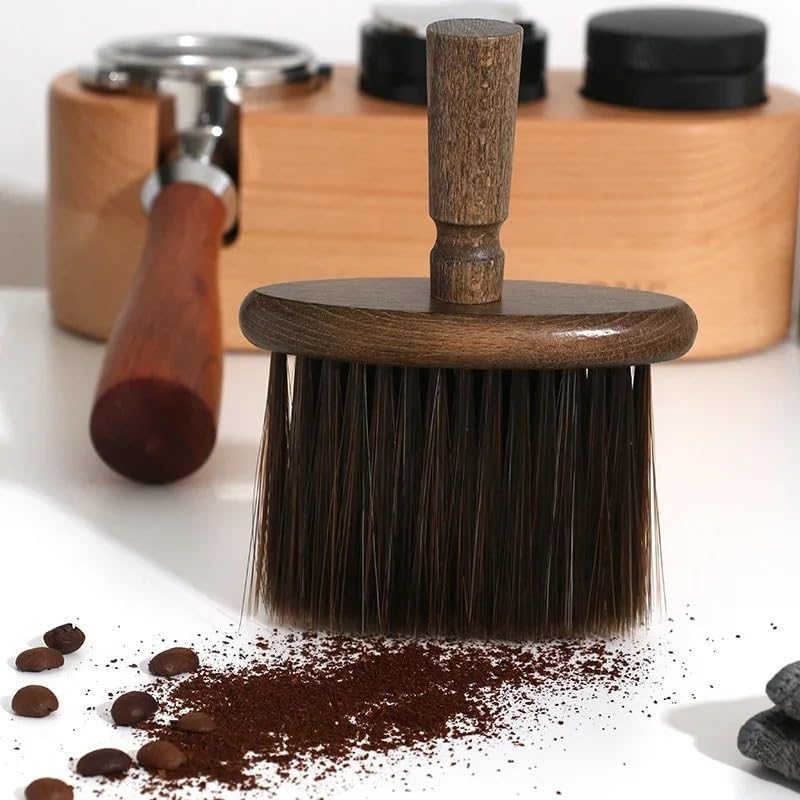 Coffee Powder Cleaning Brush Dusting Accessories Wooden Coffee Grinder Brush Kitchen Coffee Utensils Barista Cleaning Tool brushNO.1767(Walnut) - Image 4