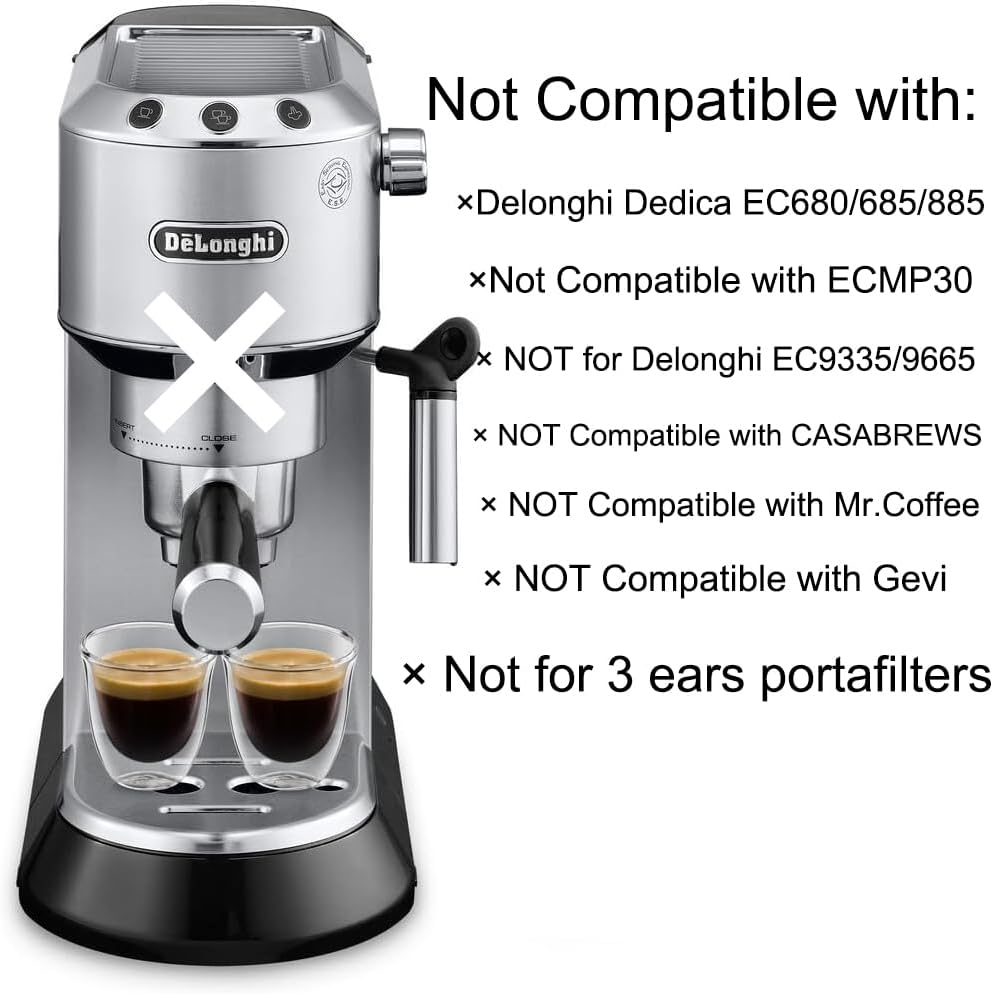 51mm Portafilter 2 Ears with Double Spout for Delonghi Stilosa EC260 - Image 4