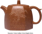 Tea Pots For Loose Tea Hand-carved Purple Clay Pot Office Teapot Conference Room Teapot Home Kung Fu Tea Set Tea Infuser Pot - Image 2