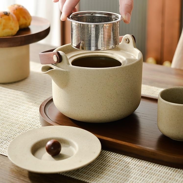 Water Pitcher Ceramic Cold Water Cup teapot Tea Separation Large teapot Home Office Health Pot Tea Set Water Jug - Image 4