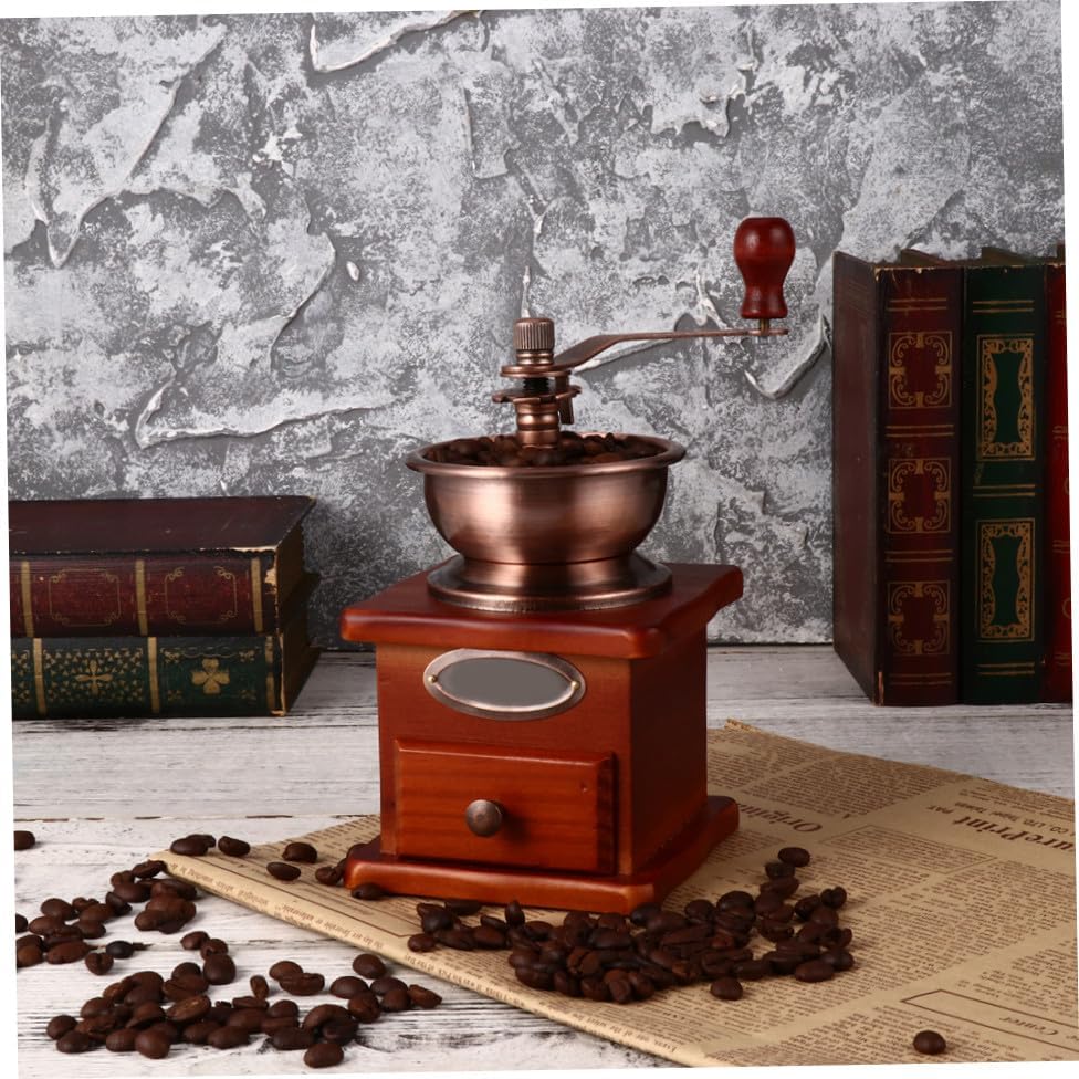 iplusmile Manual Coffee Bean Grinder with Ceramic Burr Wear Resistant Hand Mill for Travel and Camping Portable Manual Coffee Grinder Machine for Consistent Bean Grinding - Image 4